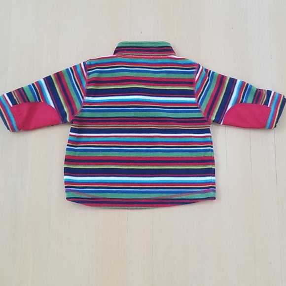 Baby Gap Rainbow Stripe Pullover Sweater Cardigan Fleece Jacket - Picture 4 of 9